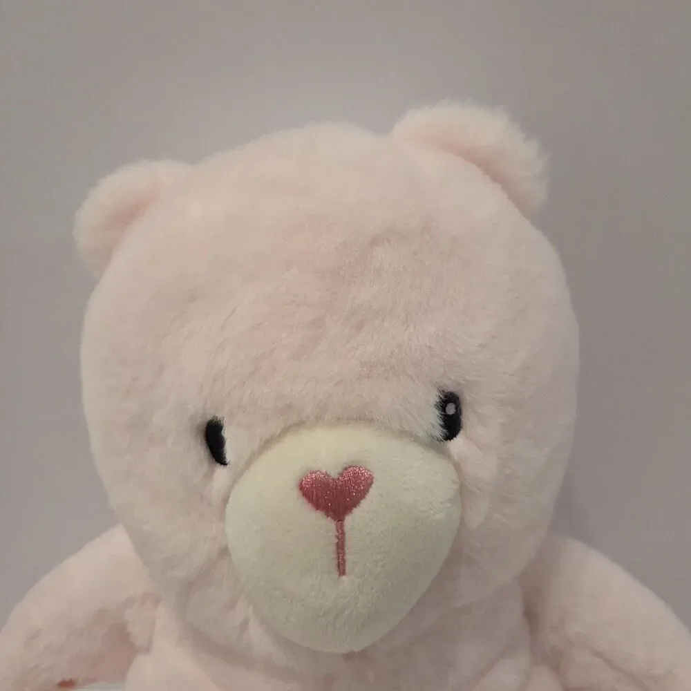 Target Giggle Scape Pink Bear Plush Heart Paws Nose Embroidered Eyes Stuffed Toy